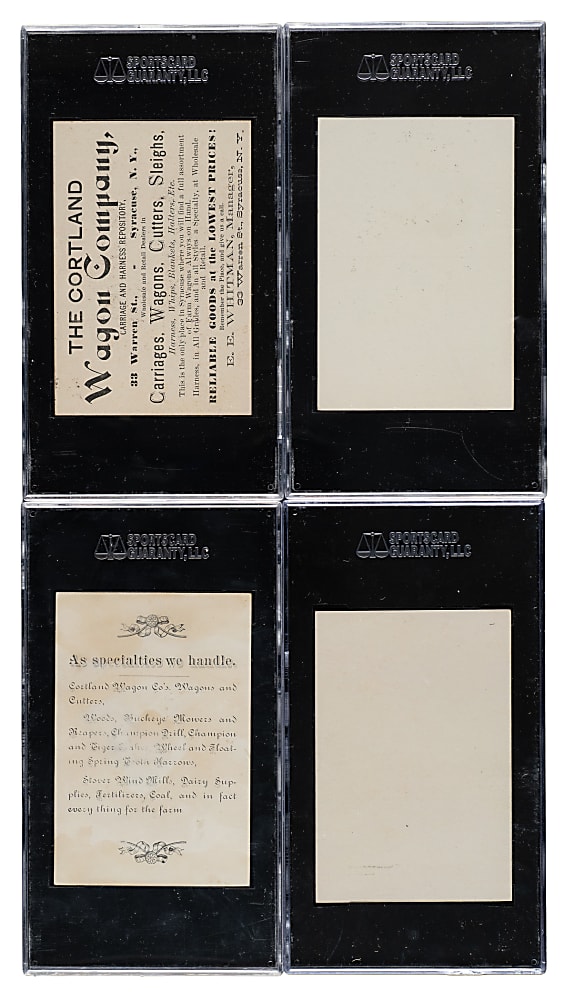 Circa 1884 John Logan SGC-Graded Collection (4)