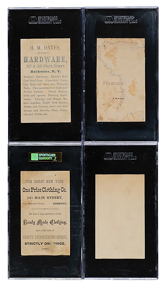 Circa 1880s U.S. Presidents SGC-Graded Collection (4): John Adams, Millard Filmore, and Zachary Taylor