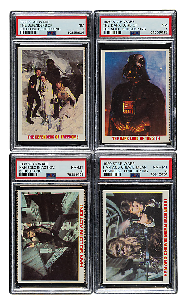 1980 Burger King "Star Wars" Complete Set (36) Including 14 PSA-Graded Cards