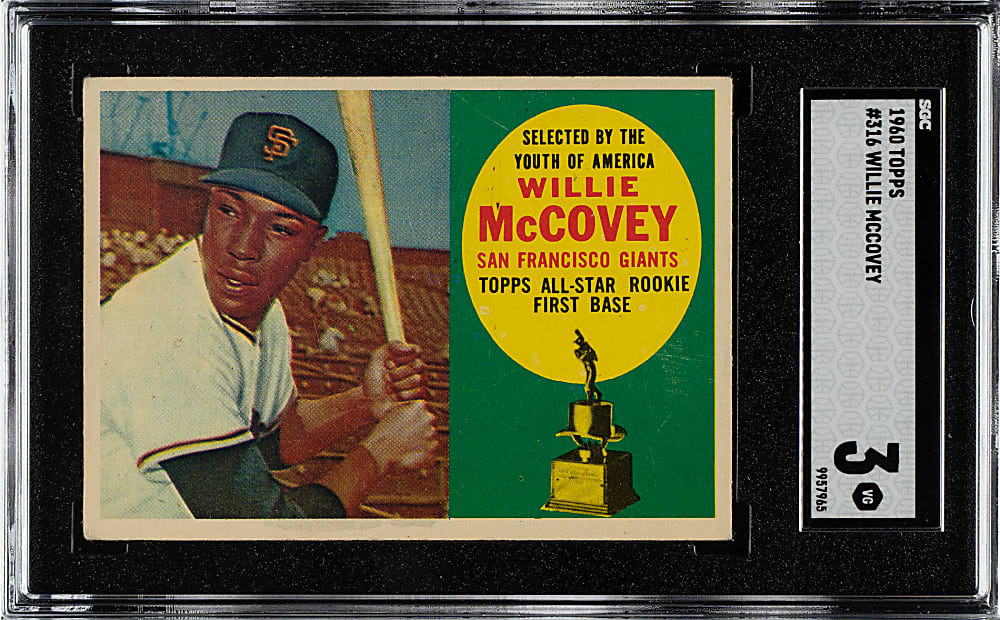 1960 Topps #316 Willie McCovey Rookie SGC VG 3