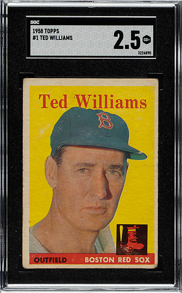 1958 Topps #1 Ted Williams SGC GOOD+ 2.5