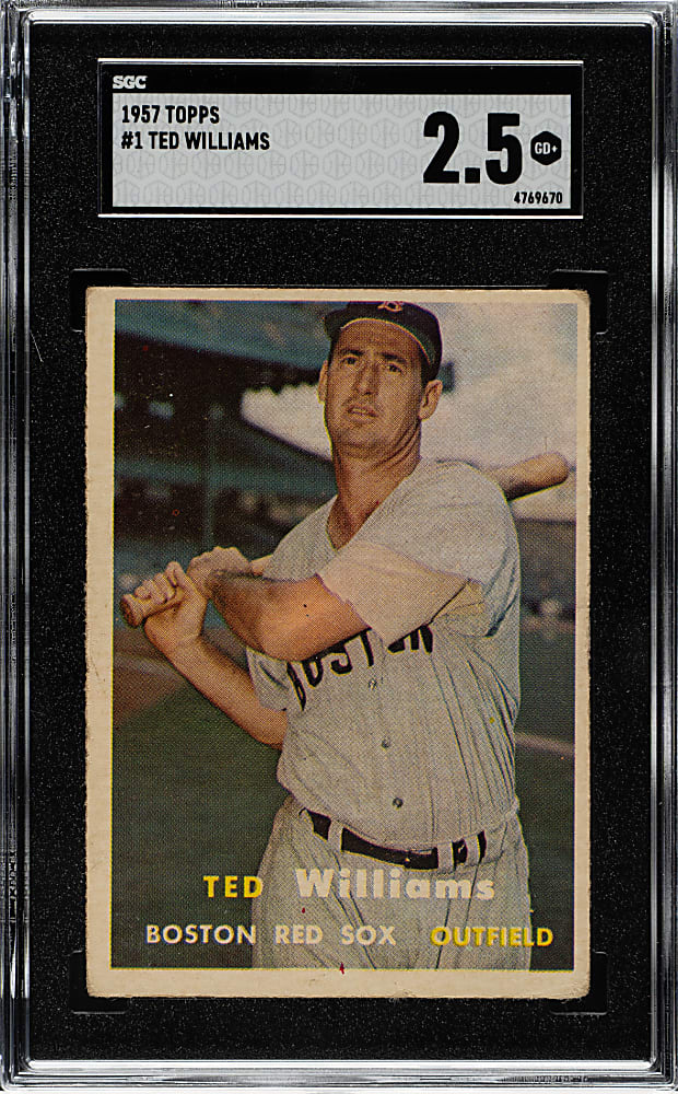 1957 Topps #1 Ted Williams SGC GOOD+ 2.5