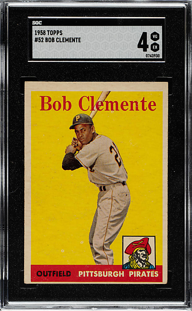 1958 Topps #52 Roberto Clemente SGC VG/EX 4