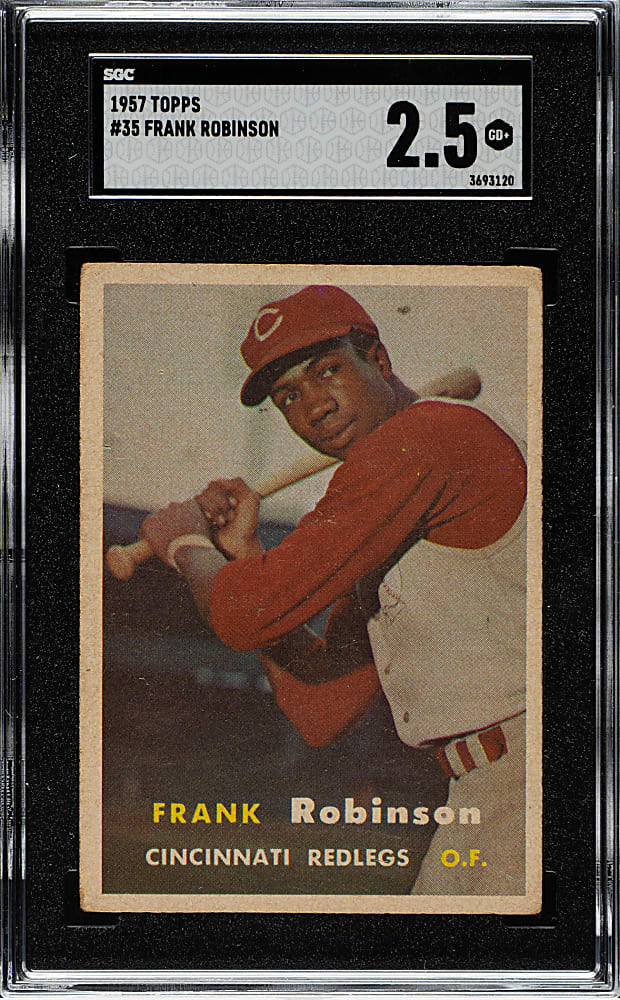 1957 Topps #35 Frank Robinson Rookie SGC GOOD+ 2.5