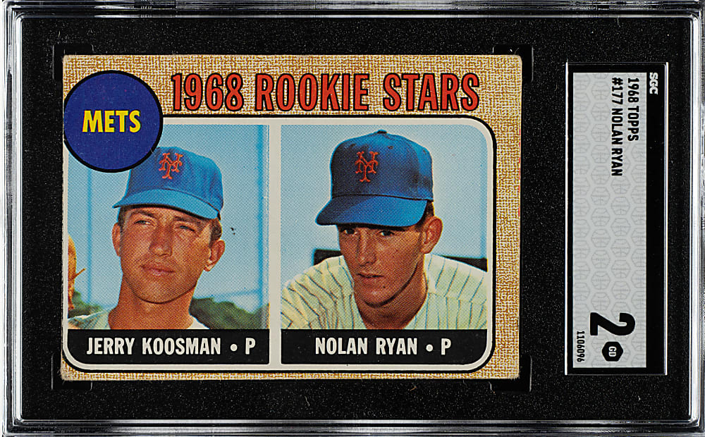 1968 Topps #177 Nolan Ryan Rookie SGC GOOD 2