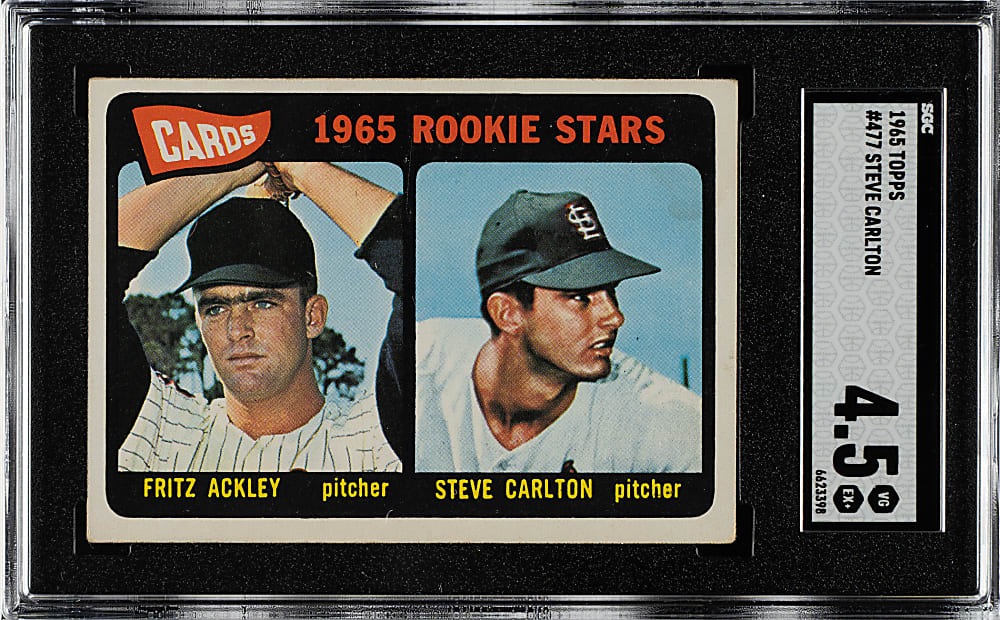 1965 Topps #477 Steve Carlton Rookie SGC VG/EX+ 4.5