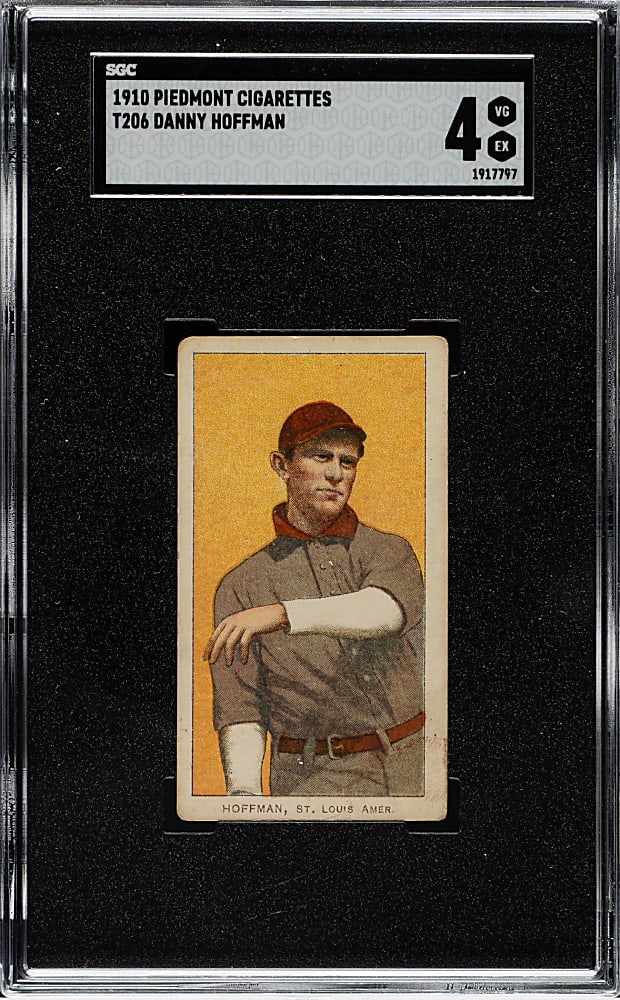 1909-1911 T206 White Border Danny Hoffman SGC VG/EX 4