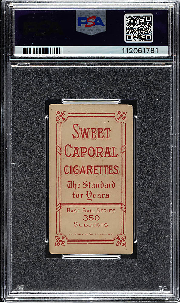 1909-1911 T206 White Border Red Ames Hands Above Head PSA VG 3