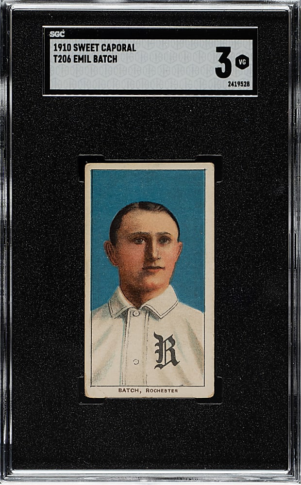 1909-1911 T206 White Border Emil Batch SGC VG 3