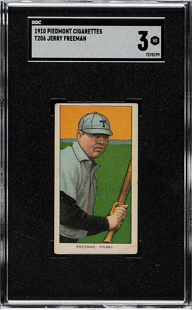 1909-1911 T206 White Border Jerry Freeman SGC VG 3
