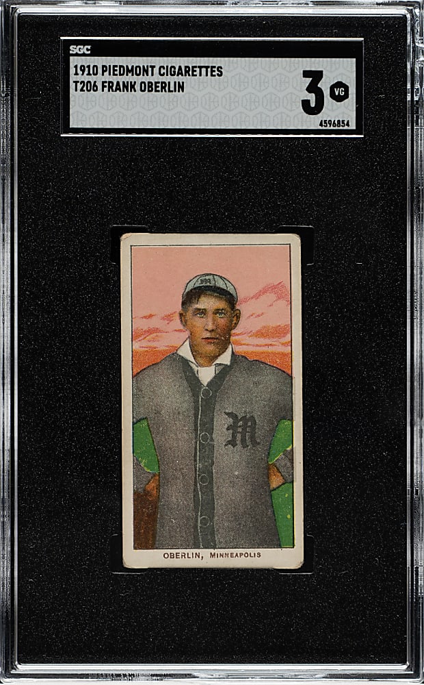 1909-1911 T206 White Border Frank Oberlin SGC VG 3