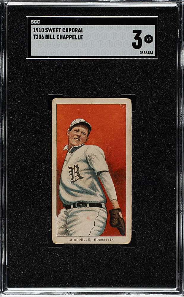 1909-1911 T206 White Border Bill Chappelle SGC VG 3