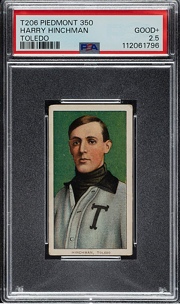 1909-1911 T206 White Border Harry Hinchman PSA GOOD+ 2.5