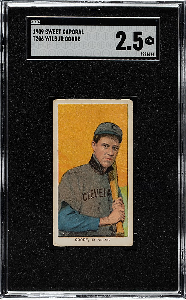 1909-1911 T206 White Border Wilbur Goode SGC GOOD+ 2.5