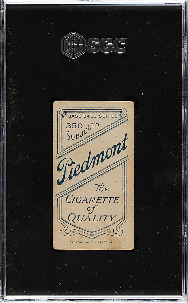 1909-1911 T206 White Border Cy Seymour Batting SGC GOOD+ 2.5