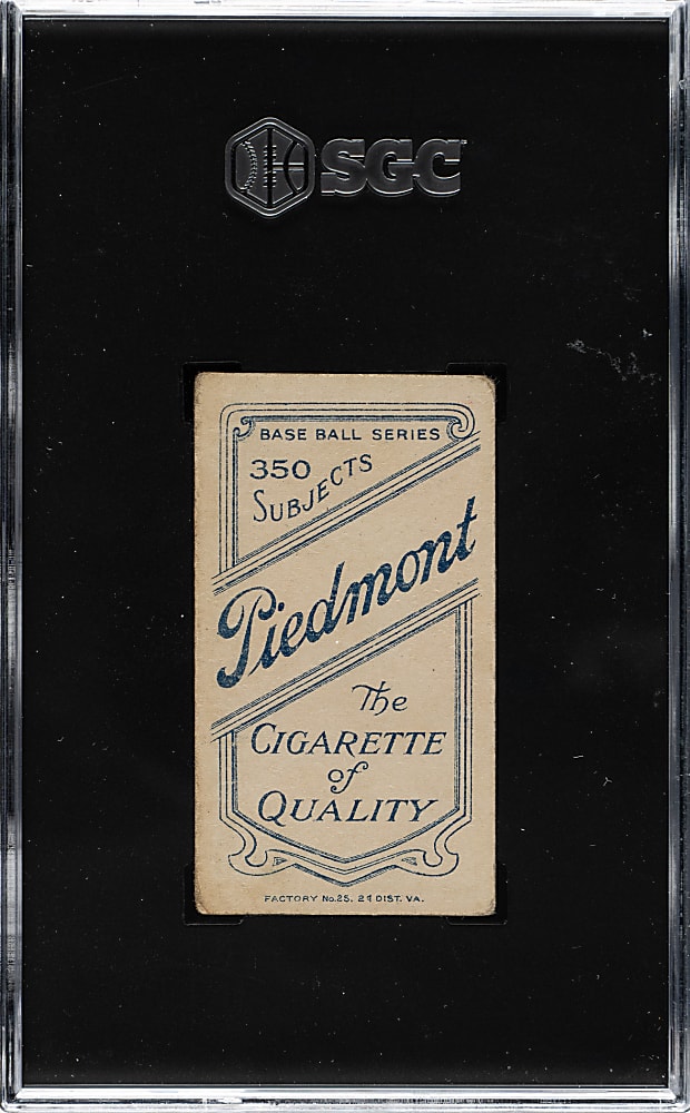 1909-1911 T206 White Border Lucky Wright SGC GOOD+ 2.5