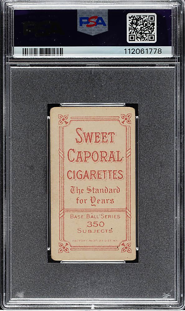 1909-1911 T206 White Border Rube Manning Batting PSA GOOD 2