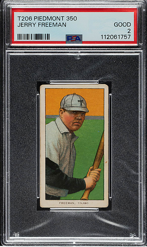 1909-1911 T206 White Border Jerry Freeman PSA GOOD 2