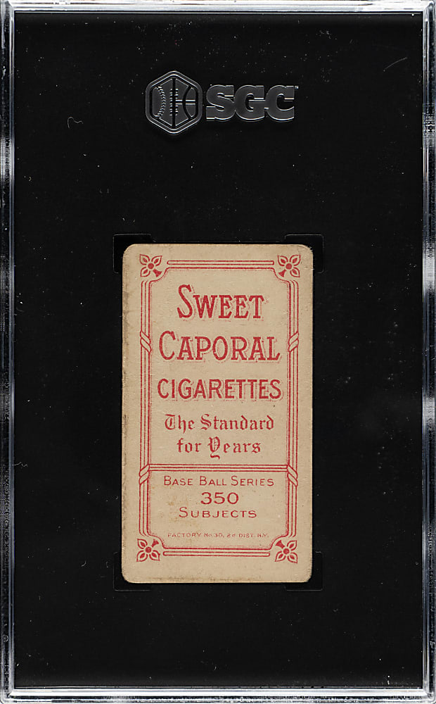 1909-1911 T206 White Border Gabby Street Catching SGC GOOD 2