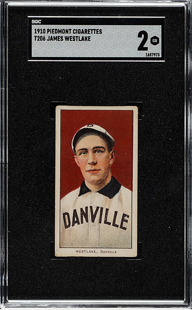 1909-1911 T206 White Border James Westlake Southern Leaguer SGC GOOD 2