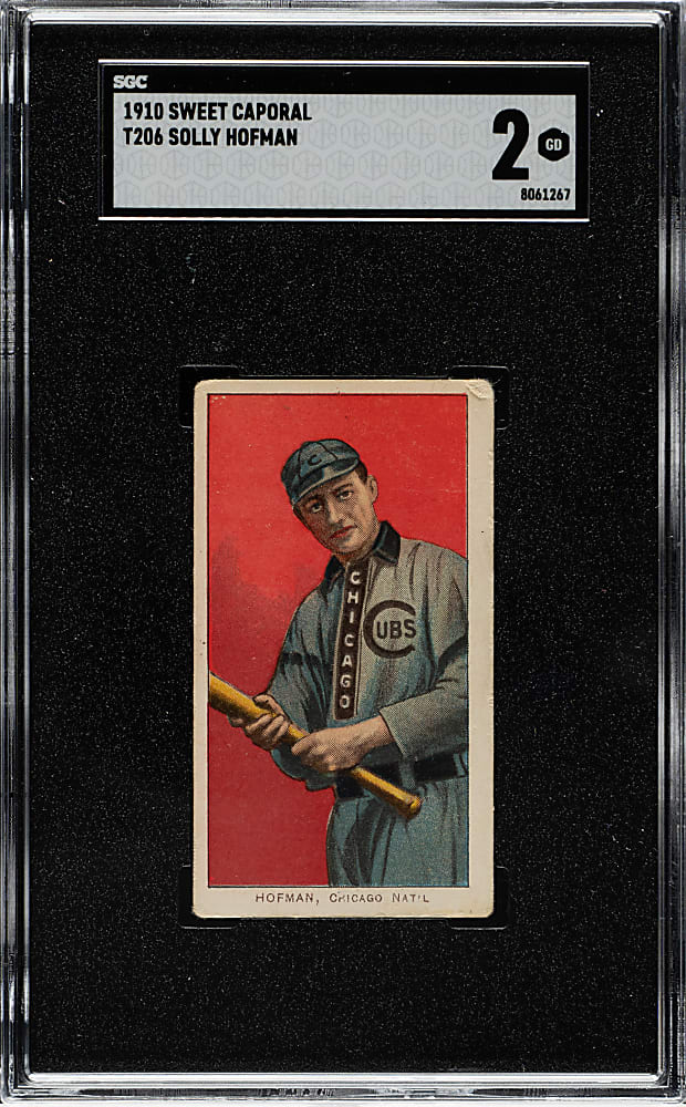1909-1911 T206 White Border Solly Hofman SGC GOOD 2