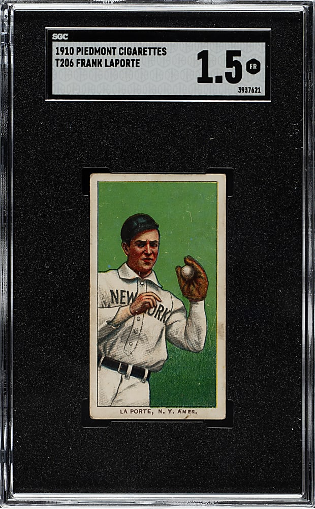 1909-1911 T206 White Border Frank LaPorte SGC FAIR 1.5