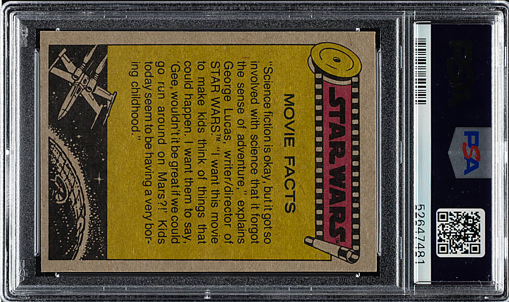 1977 Topps "Star Wars" #33 The Droids in the Control Room PSA MINT 9