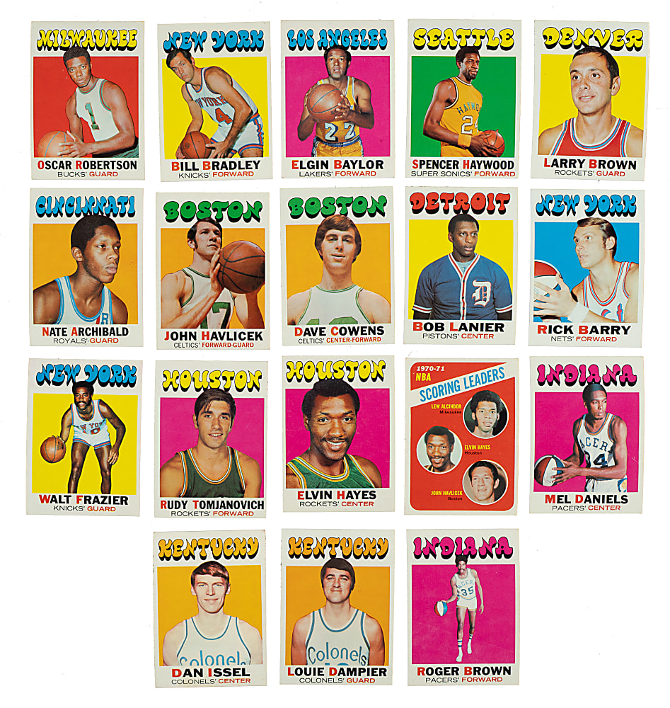 1971-1972 Topps Basketball Complete Set (233)