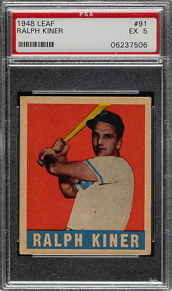 1948-1949 Leaf #91 Ralph Kiner Rookie PSA EX 5