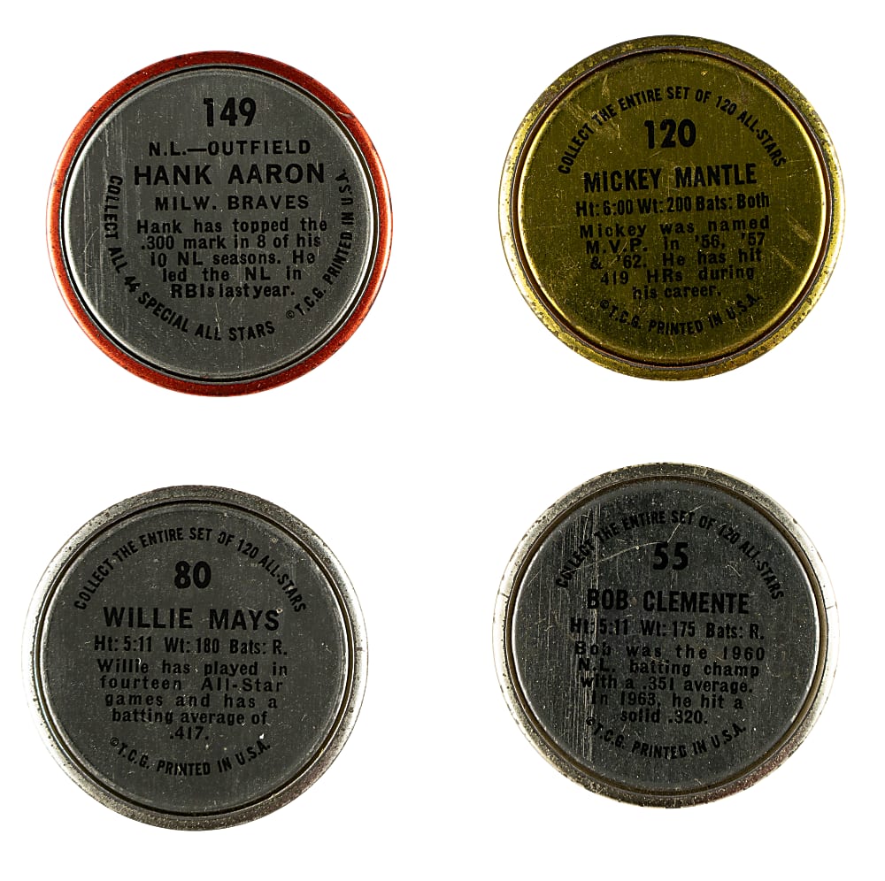 1964 Topps Coins Partial Set (118/164) Plus 52 Duplicates