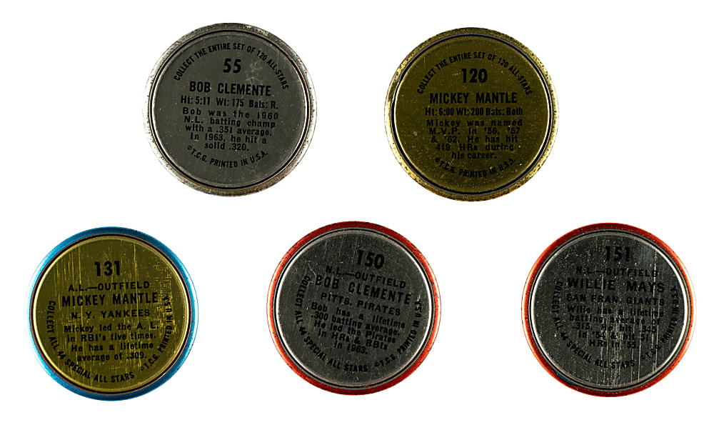 1964 Topps Coins Partial Set (118/164) Plus 52 Duplicates