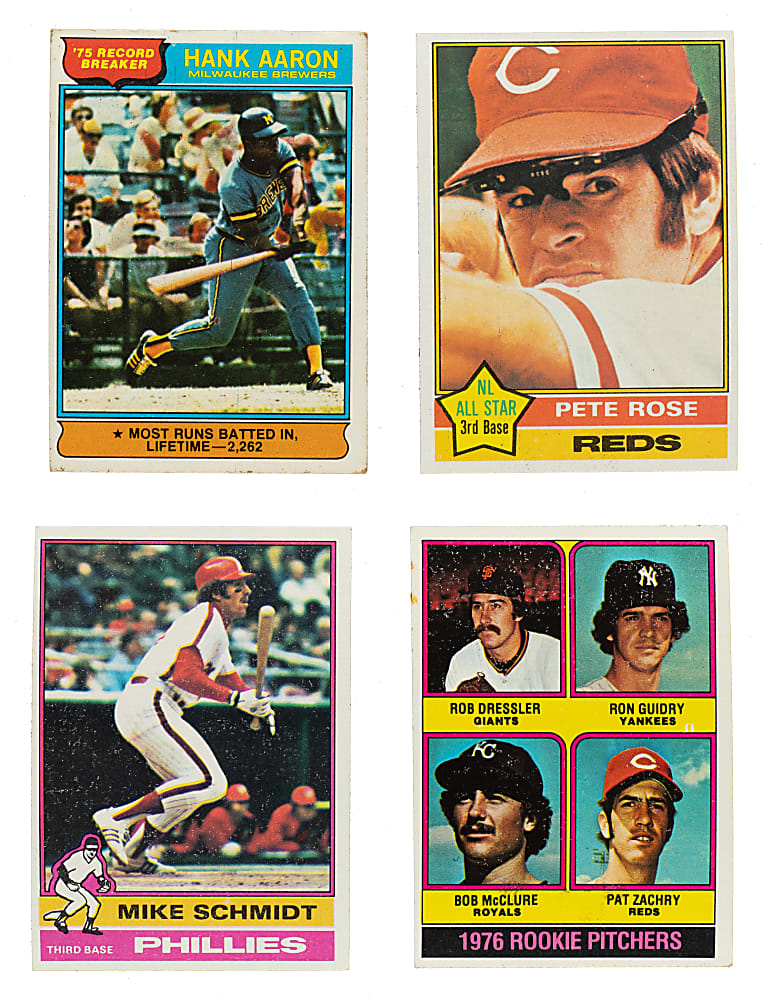 1976 Topps Near-Complete Set (537/660) Plus 1976 Topps Traded Partial Set (27/44)