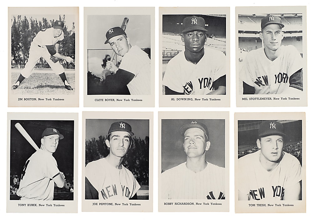 1965 Jay Publishing New York Yankees Picture Pack Complete Set (12)