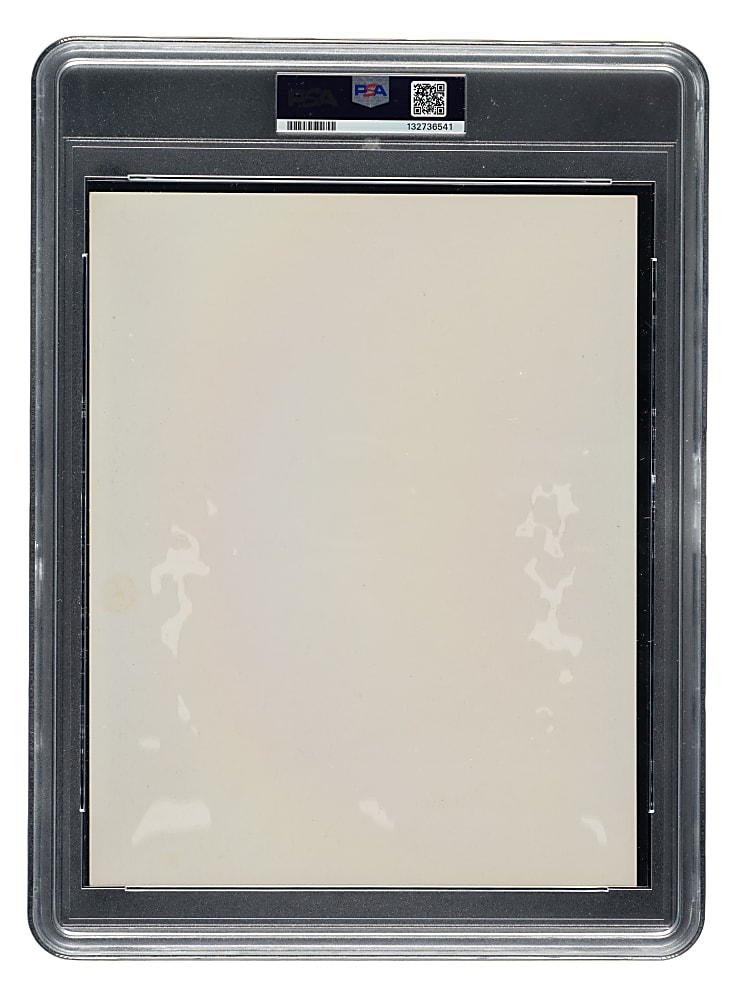 1950-1970 Rawlings Advisory Staff Mickey Mantle Seated with Glove PSA VG-EX 4