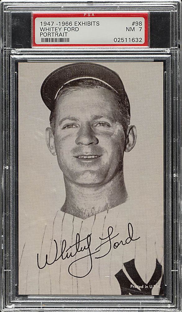 1947-1966 Exhibits Whitey Ford Portrait PSA NM 7