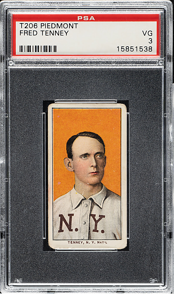 1909-1911 T206 White Border Fred Tenney PSA VG 3