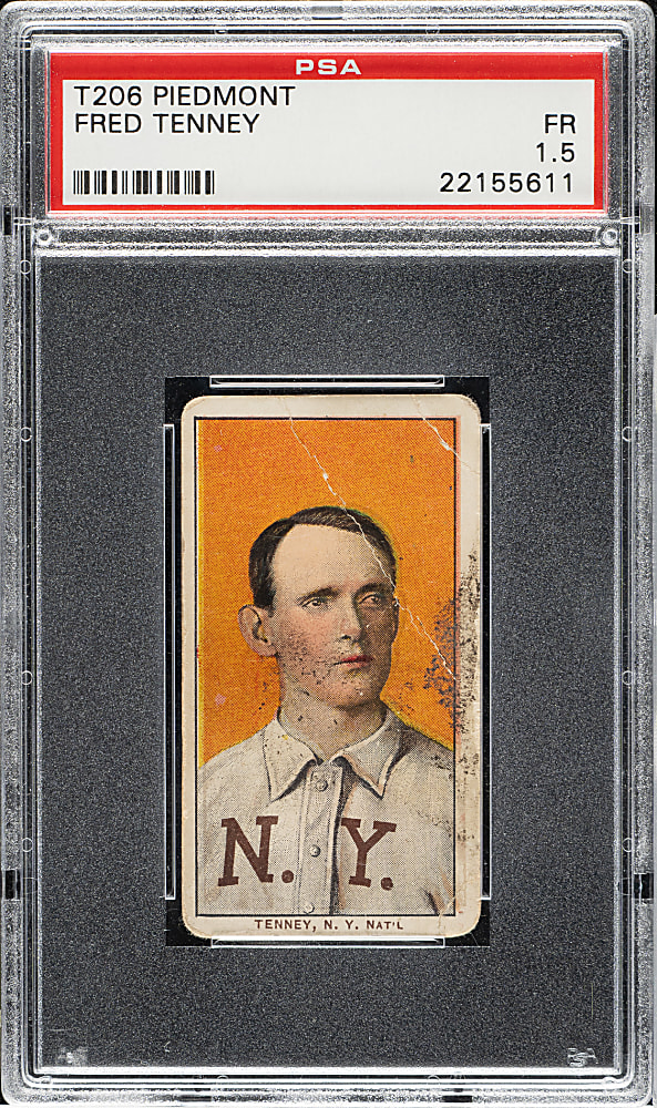 1909-1911 T206 White Border Fred Tenney PSA FAIR 1.5