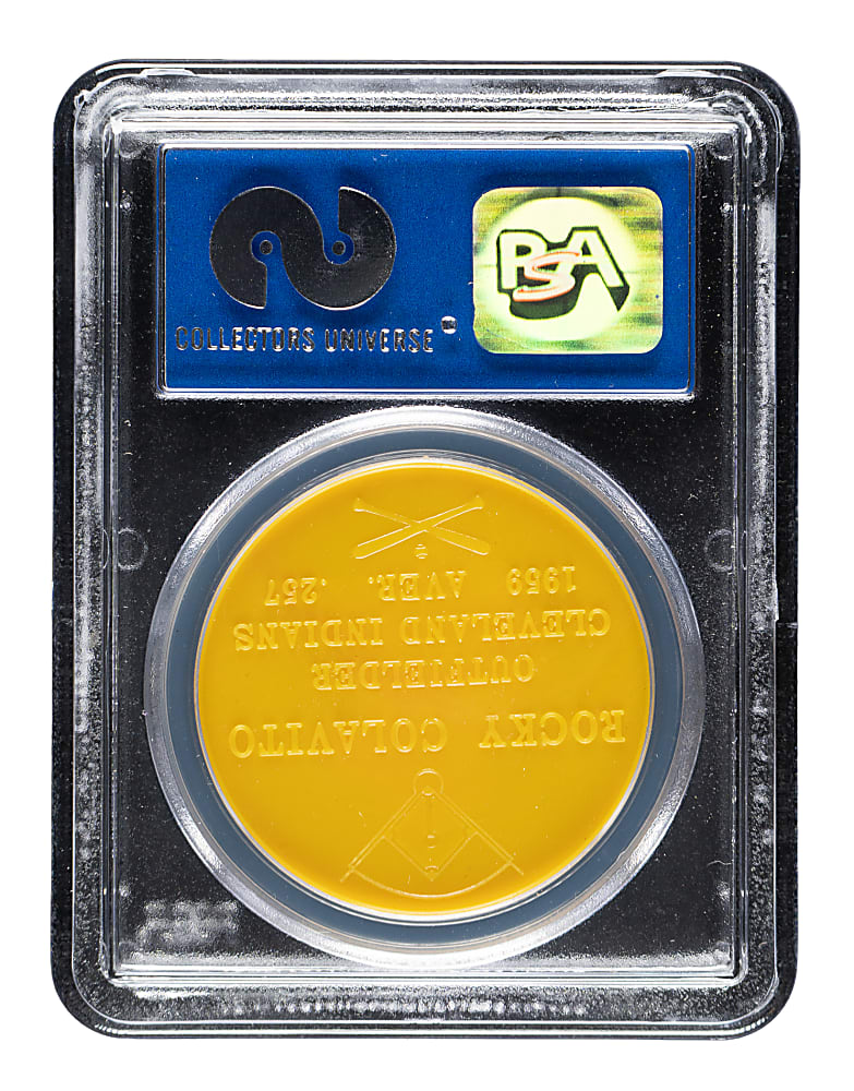 1960 Armour Coins Rocky Colavito PSA NM-MT 8