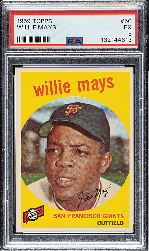 1959 Topps #50 Willie Mays PSA EX 5