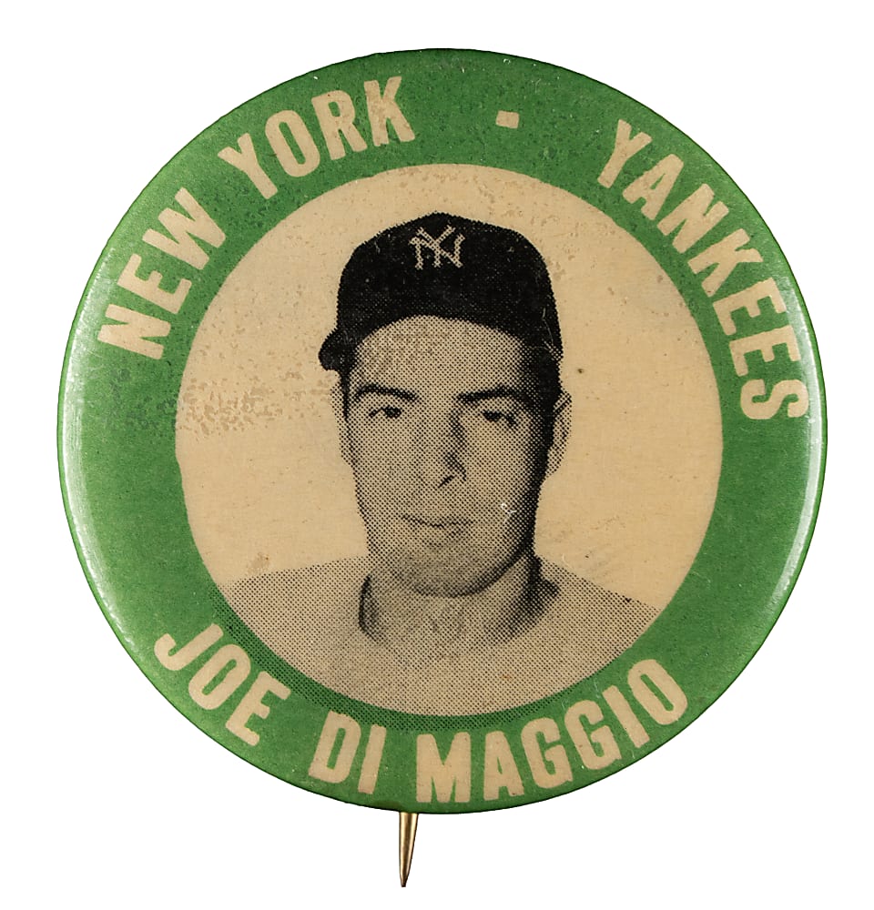 Circa 1950s PM10 Joe Dimaggio Pin