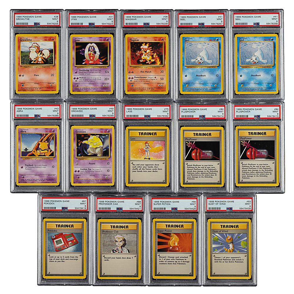 1999 Pokemon Base Set PSA MINT 9 Collection (14)