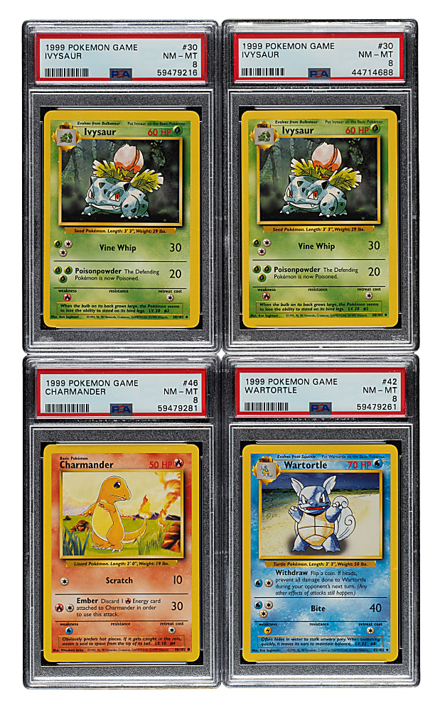 1999 Pokemon Base Set PSA NM-MT 8  Collection (29)