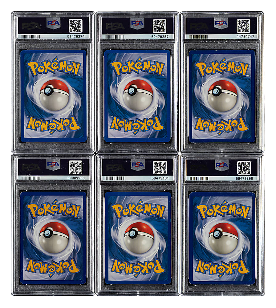 1999 Pokemon Base Set PSA-Graded Collection (6)