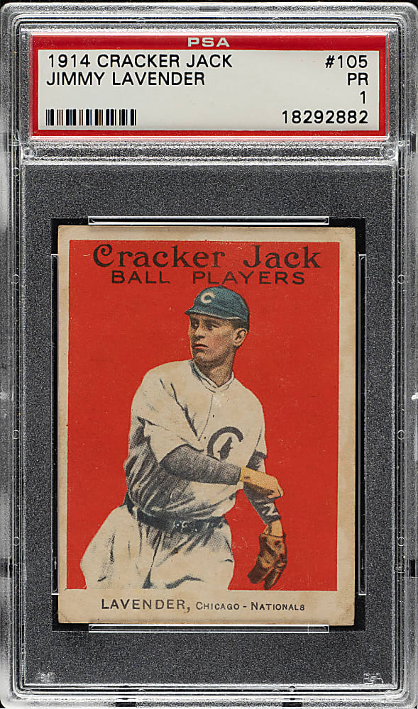 1914 E145 Cracker Jack #105 Jimmy Lavender PSA POOR 1