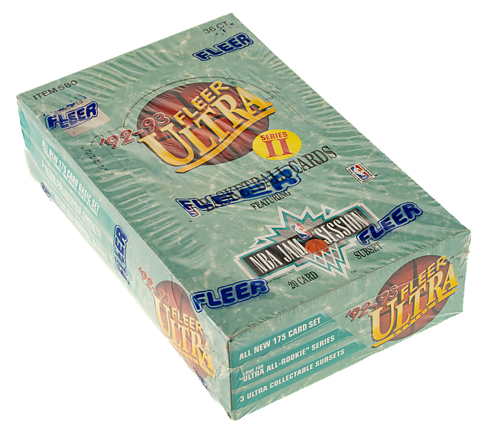 1992-1993 Fleer Ultra Basketball Second Series Factory-Sealed Unopened Wax Box (36 Packs)