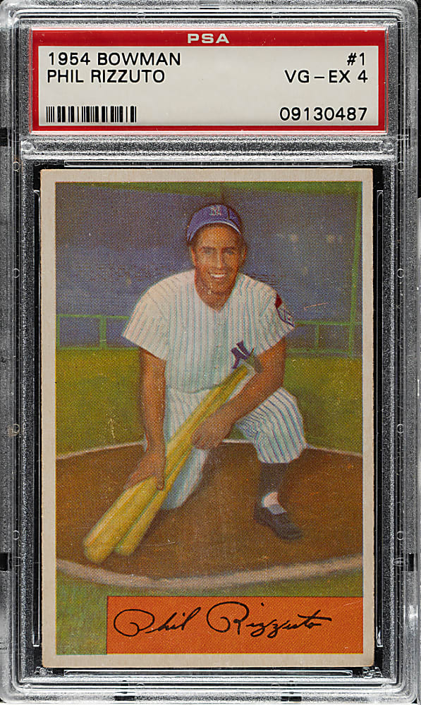 1954 Bowman #1 Phil Rizzuto PSA VG-EX 4