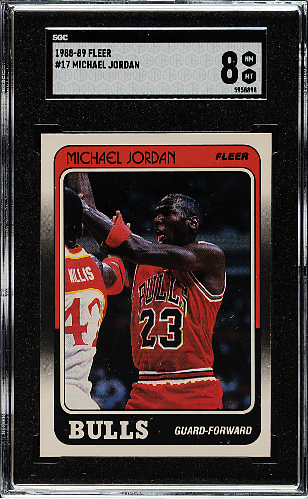 1988-1989 Fleer Basketball #17 Michael Jordan SGC NM/MT 8