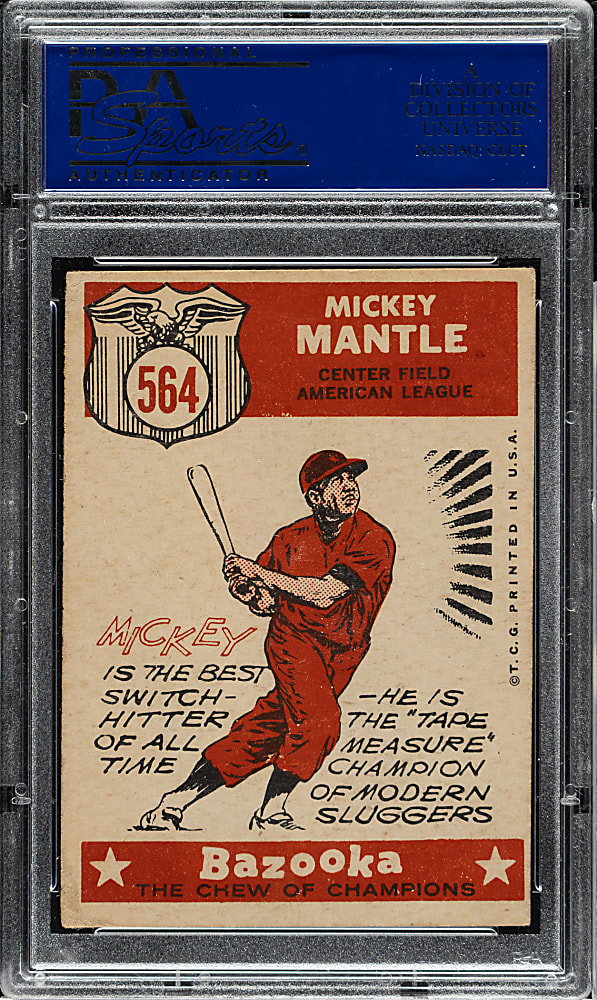 1959 Topps #564 Mickey Mantle All-Star PSA VG 3