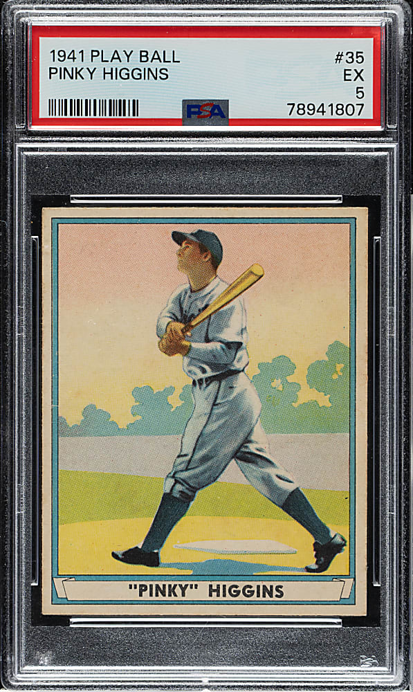1941 R336 Play Ball #35 Pinky Higgins PSA EX 5
