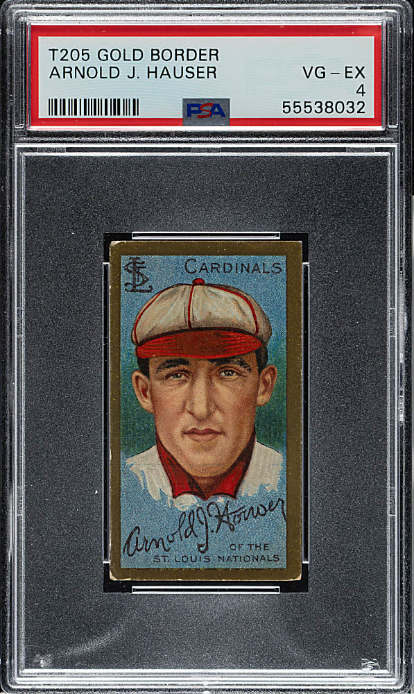 1911 T205 Gold Border Arnold Hauser PSA VG-EX 4